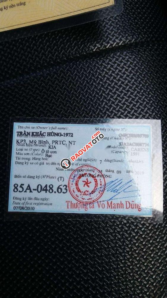 Bán Kia Carens MT 2010, màu bạc xe gia đình-7