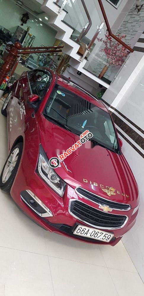 Cần bán Chevrolet Cruze Ltz đời 2017, màu đỏ chính chủ, giá chỉ 495 triệu-0