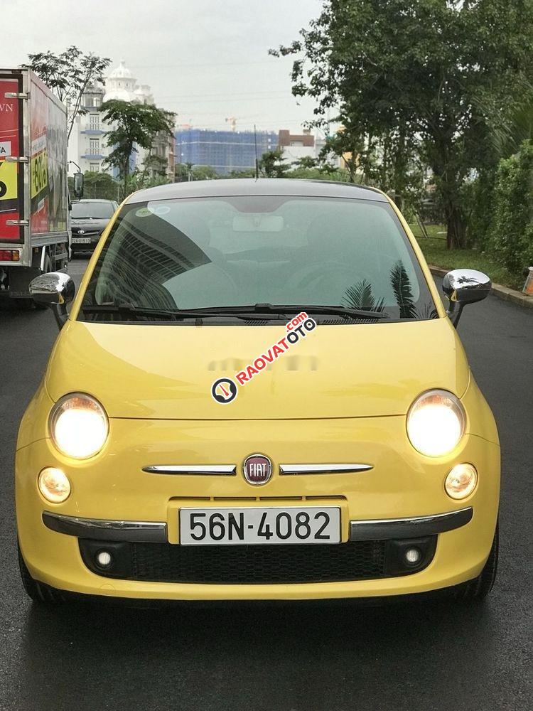 Bán Fiat 500 đời 2009, màu vàng, xe nhập số tự động, giá tốt-11