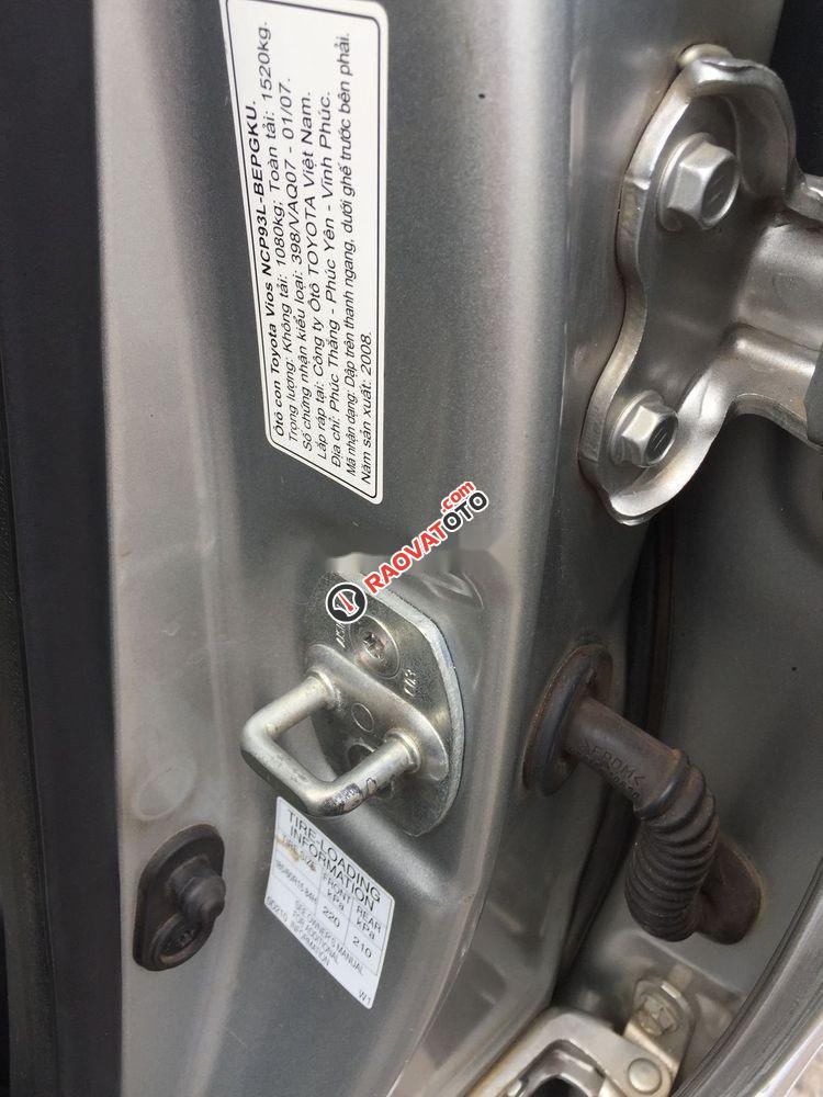 Bán xe Toyota Vios G 1.5 AT năm 2008, màu bạc xe gia đình-7