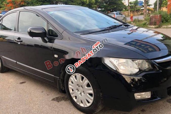 Cần bán gấp Honda Civic MT đời 2008, màu đen chính chủ-0