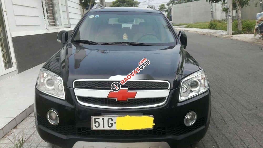 Xe Chevrolet Captiva MT năm sản xuất 2008, màu đen xe gia đình-0