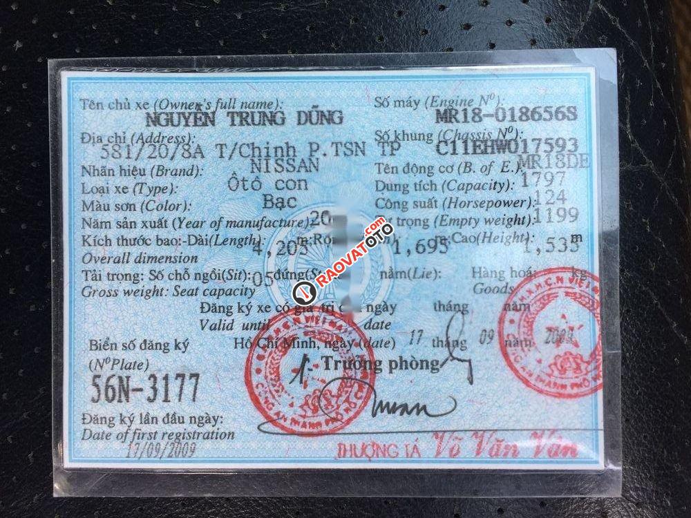 Cần bán Nissan Tiida đời 2009, nhập khẩu nguyên chiếc chính hãng-1