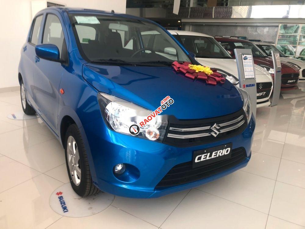 Bán Suzuki Celerio đời 2018, màu xanh lam, xe nhập, giá tốt-0