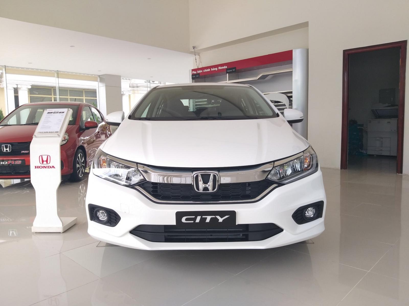 Honda Ôtô Thanh Hóa, giao ngay Honda City 1.5TOP màu trắng, đời 2019, giá tốt. LH: 0962028368-0