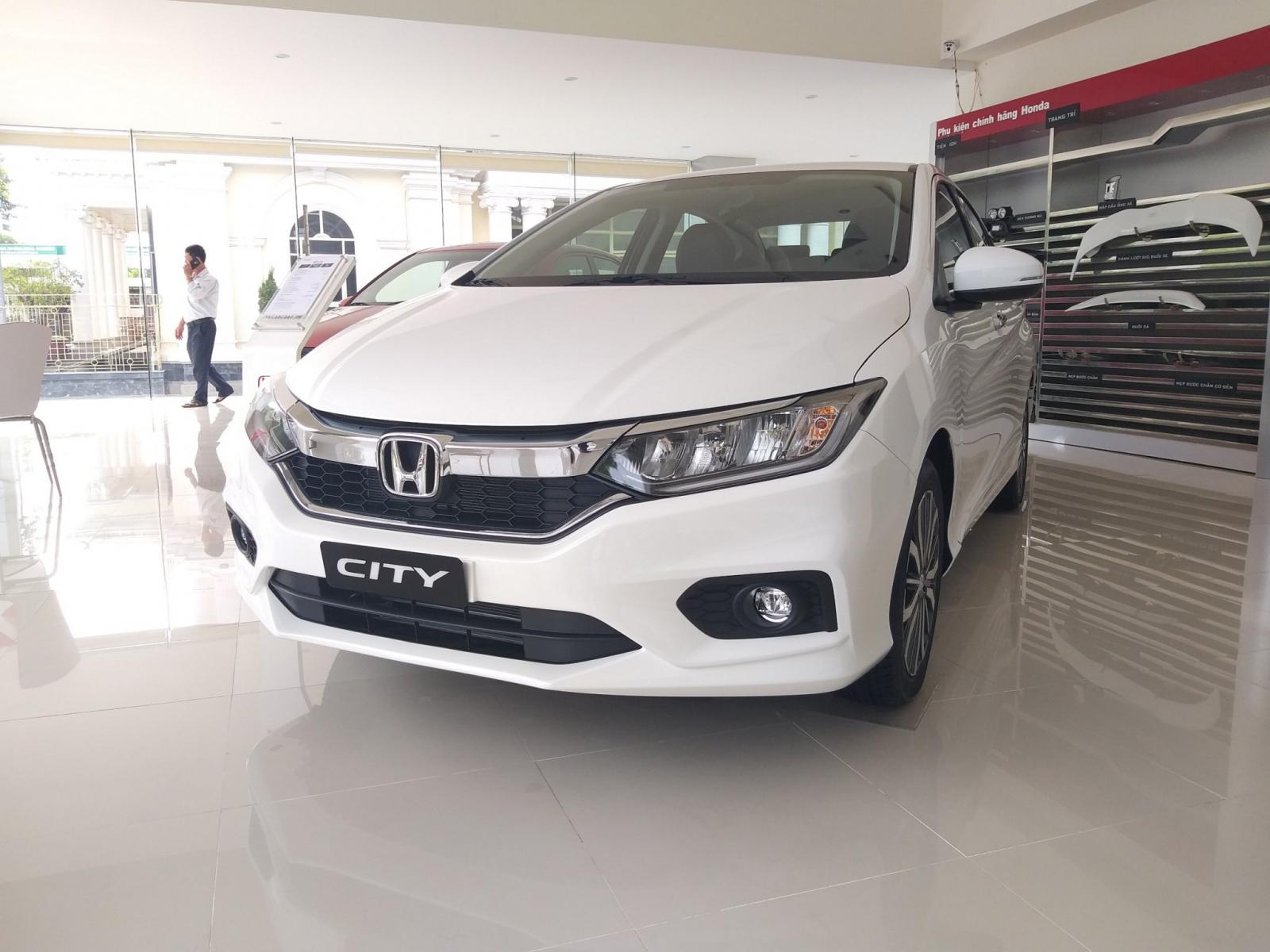 Honda Ôtô Thanh Hóa, giao ngay Honda City 1.5TOP màu trắng, đời 2019, giá tốt. LH: 0962028368-3