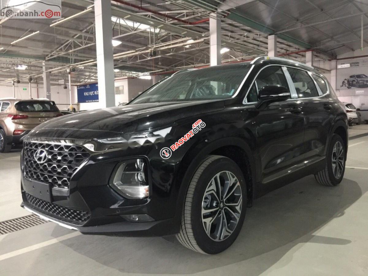Bán xe Hyundai Santa Fe năm sản xuất 2019, màu đen, giá tốt-0