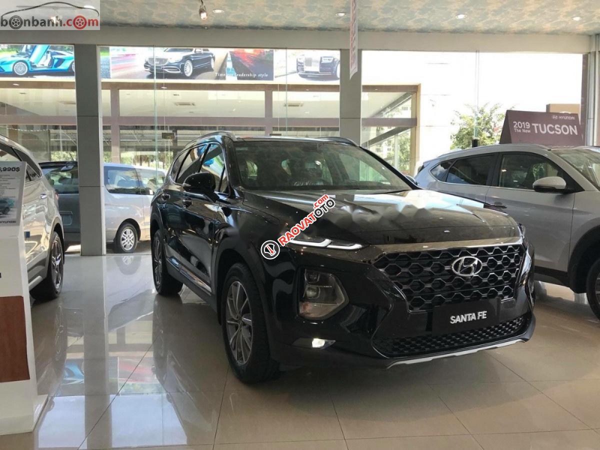 Bán xe Hyundai Santa Fe năm sản xuất 2019, màu đen, giá tốt-1