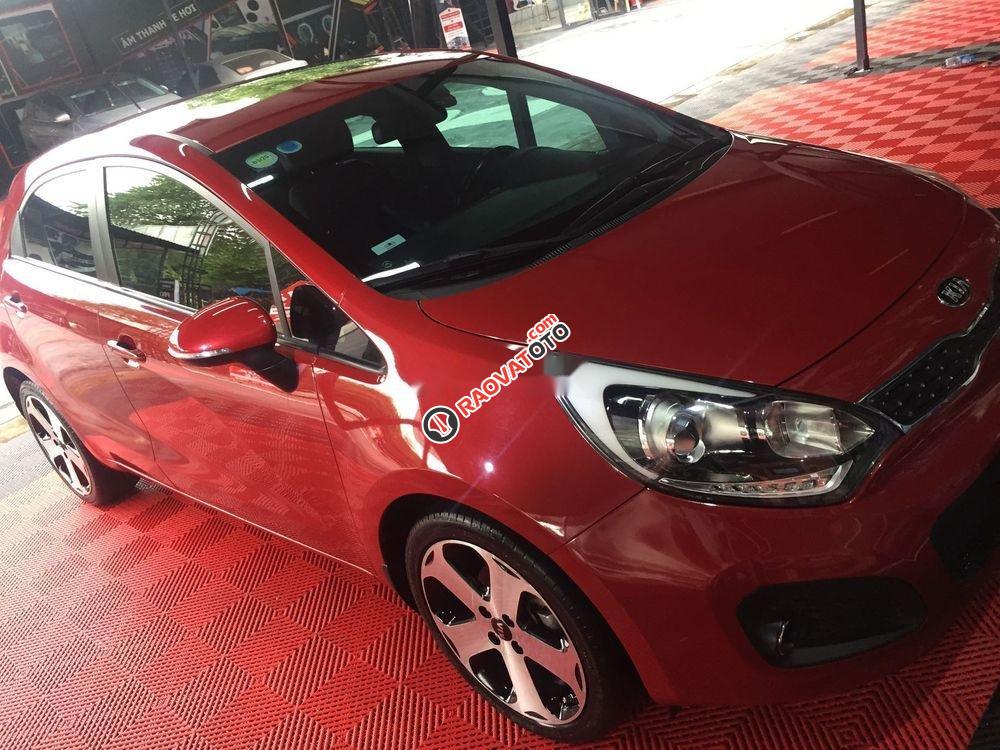 Bán Kia Rio AT đời 2014, màu đỏ, xe nhập chính chủ-0