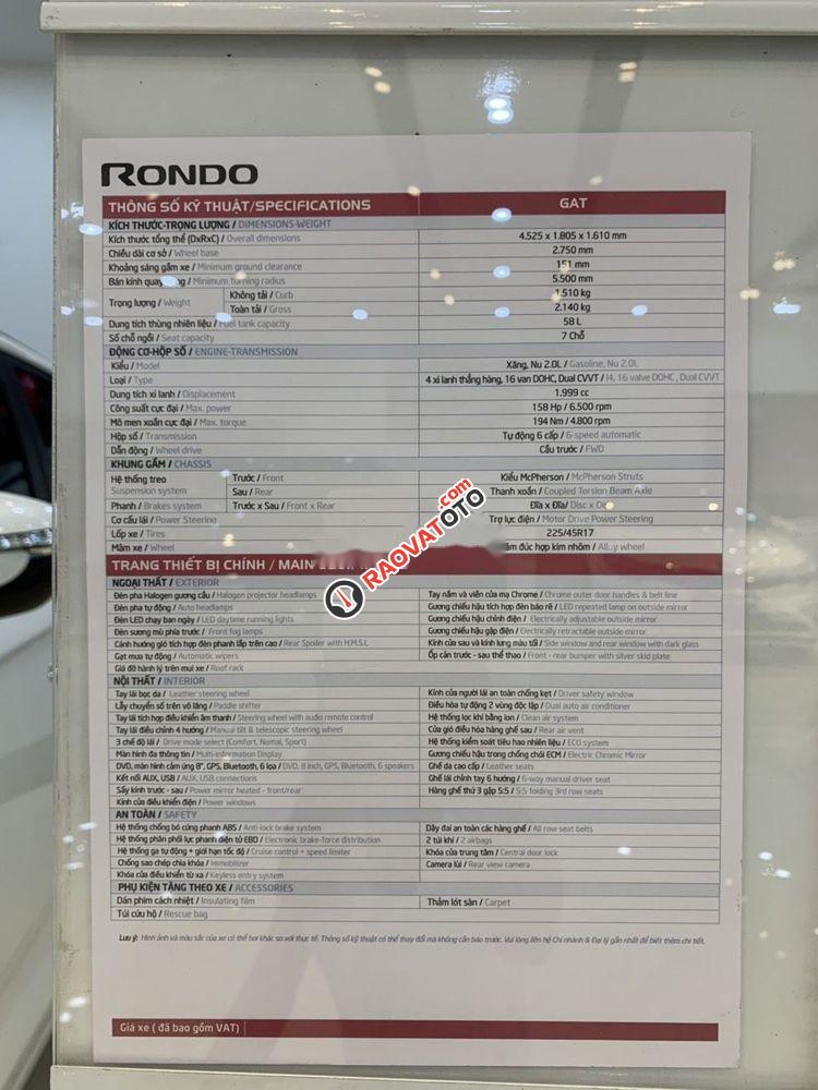 Bán ô tô Kia Rondo 2019 xe mới nội thất đẹp-0