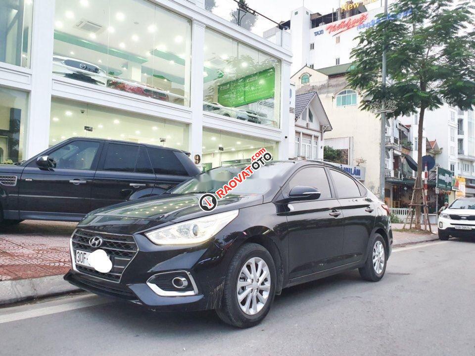 Bán xe Hyundai Accent đời 2019, màu đen xe nguyên bản-1