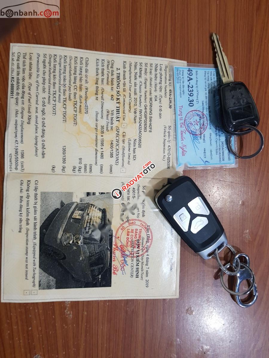 Cần bán xe Kia Morning EX năm sản xuất 2010, màu đỏ còn mới, 195 triệu-0