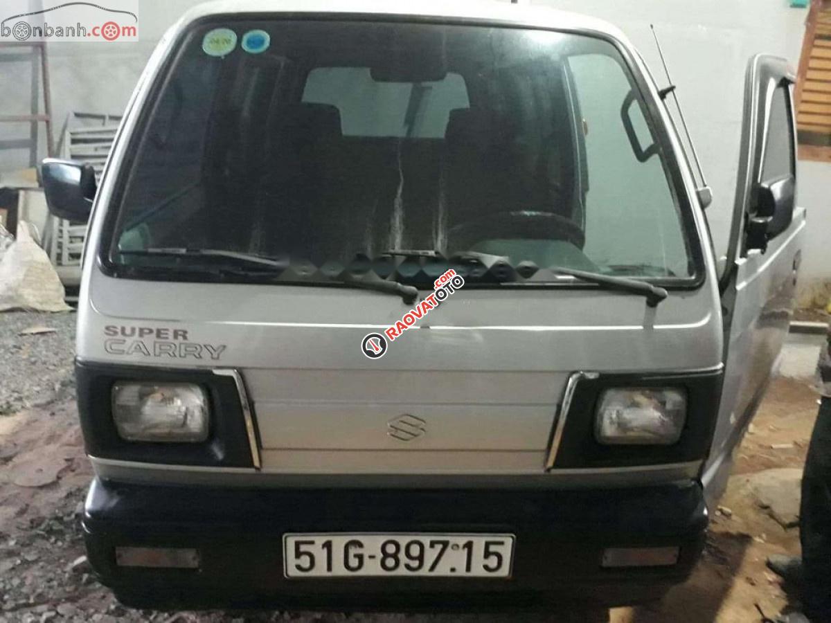 Bán xe Suzuki Super Carry Van đời 2004, màu bạc xe gia đình-1