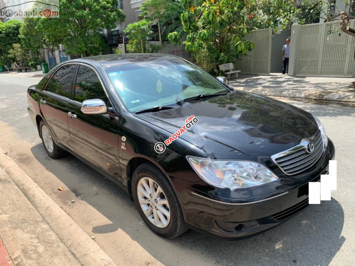 Bán Toyota Camry 3.0V đời 2004, màu đen số tự động-1