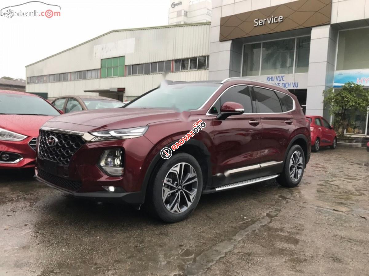 Bán Hyundai Santa Fe 2.2L 2019, màu đỏ, giá tốt-6