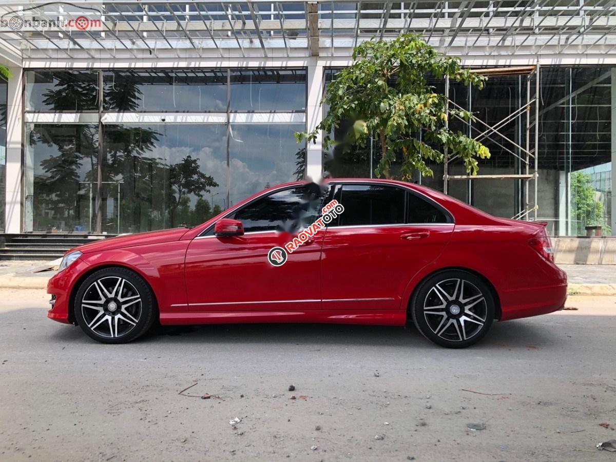 Bán Mercedes C300 AMG 2014, màu đỏ, giá tốt-4