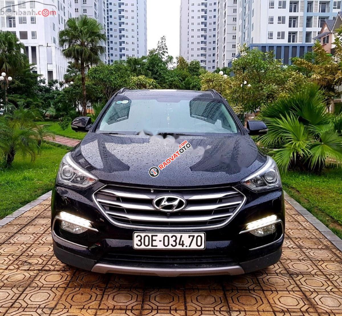 Cần bán gấp Hyundai Santa Fe 2.4L 4WD năm 2016, màu đen, giá 895tr-5