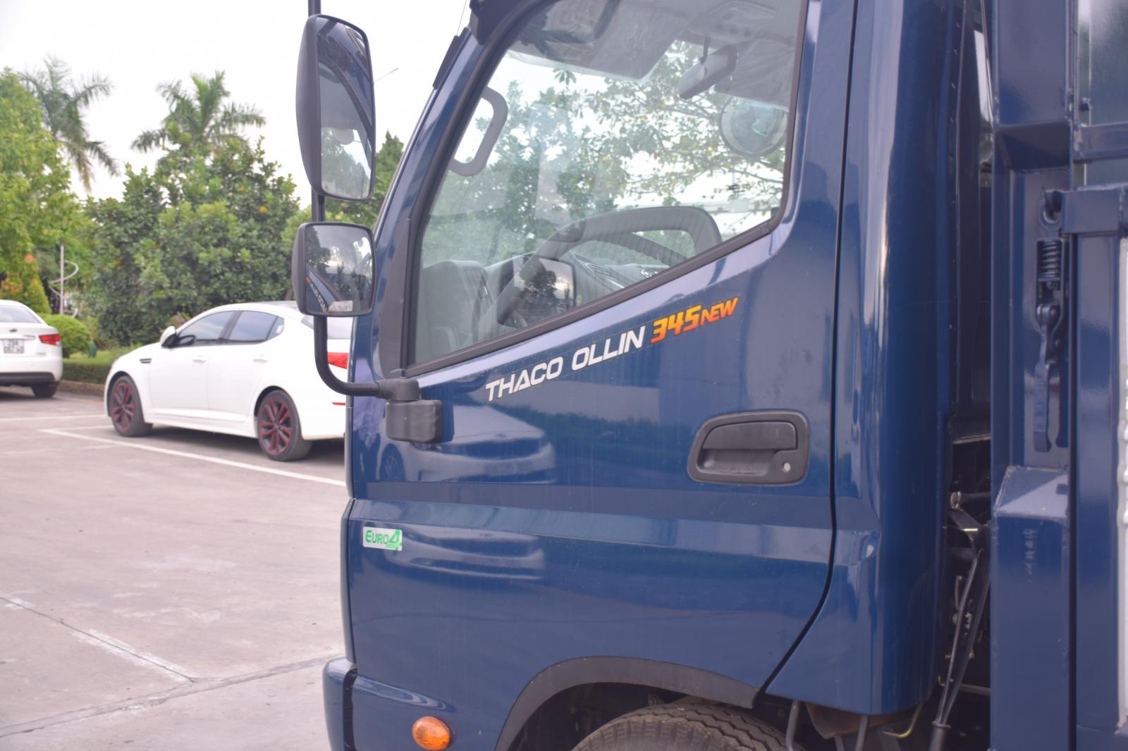 Bán Thaco Ollin 345 2019, màu xanh, xe nhập, 117tr giao xe-0