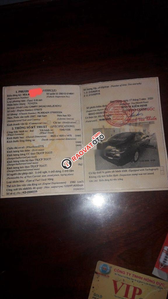 Bán Toyota Camry AT đời 2007, nhập khẩu-0