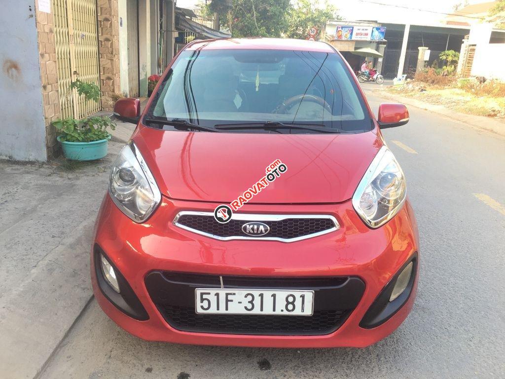 Cần bán xe Kia Morning AT năm 2014, màu đỏ-0