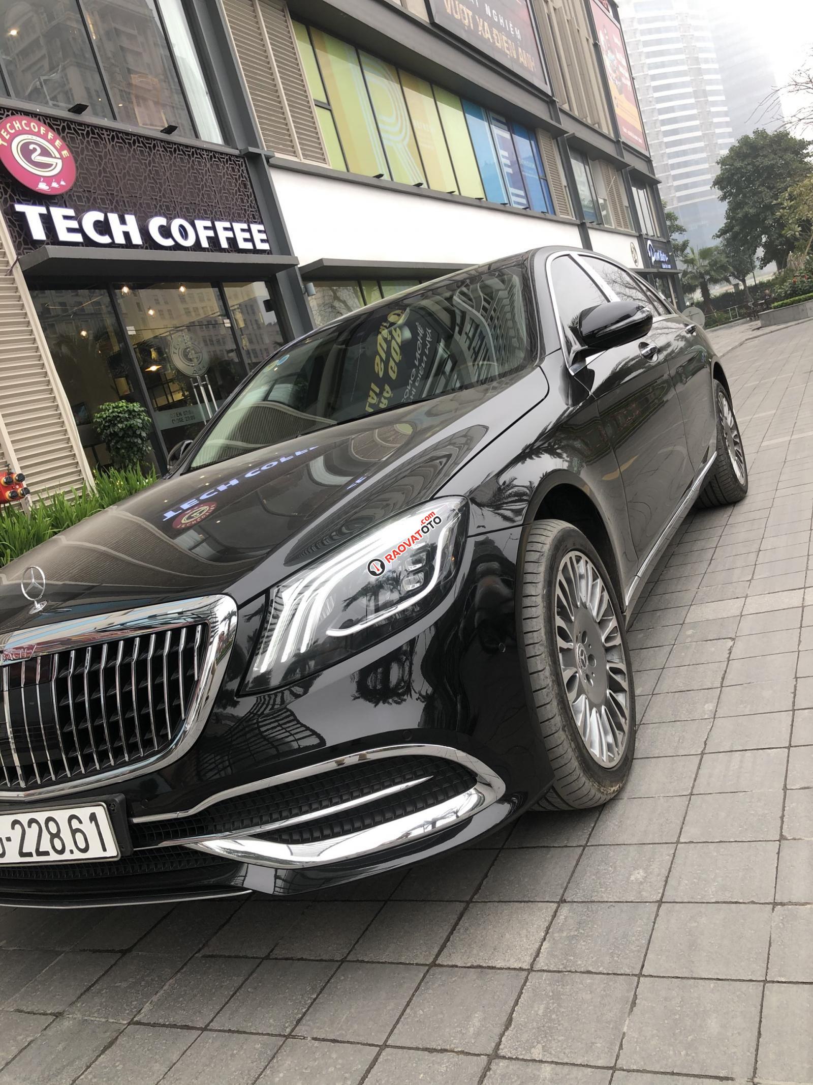 CC bán Mercedes S400, đen/kem, độ maybach, biển đẹp, máy êm-7