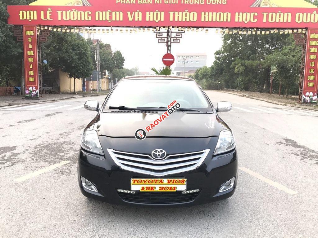 Cần bán Toyota Vios 1.5E sản xuất 2011, màu đen chính chủ, giá 335tr-0