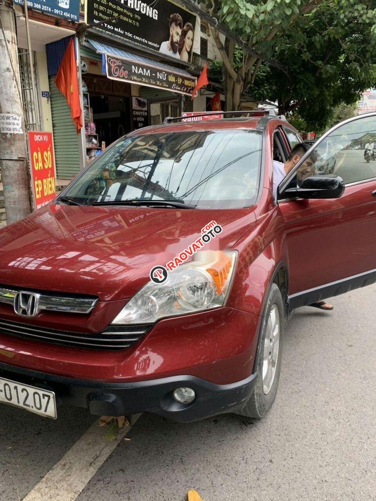 Cần bán lại xe Honda CR V AT sản xuất năm 2007, màu đỏ, xe nhập số tự động-4