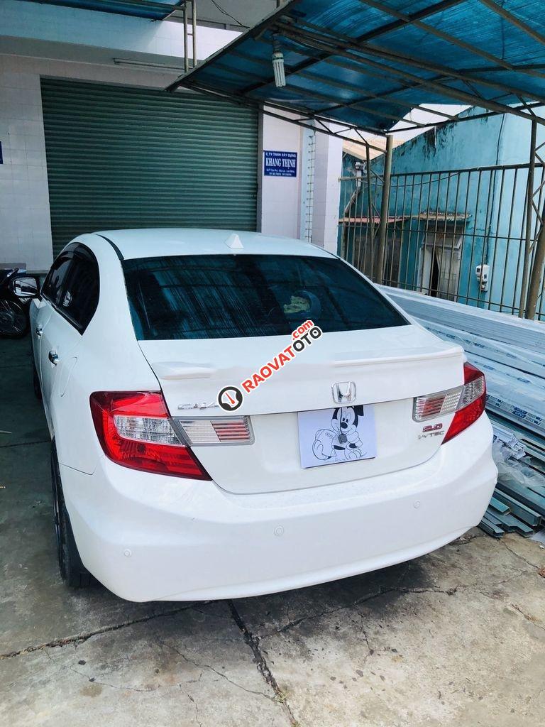 Bán Honda Civic 2.0 AT sản xuất 2012, màu trắng xe gia đình, 520tr-2