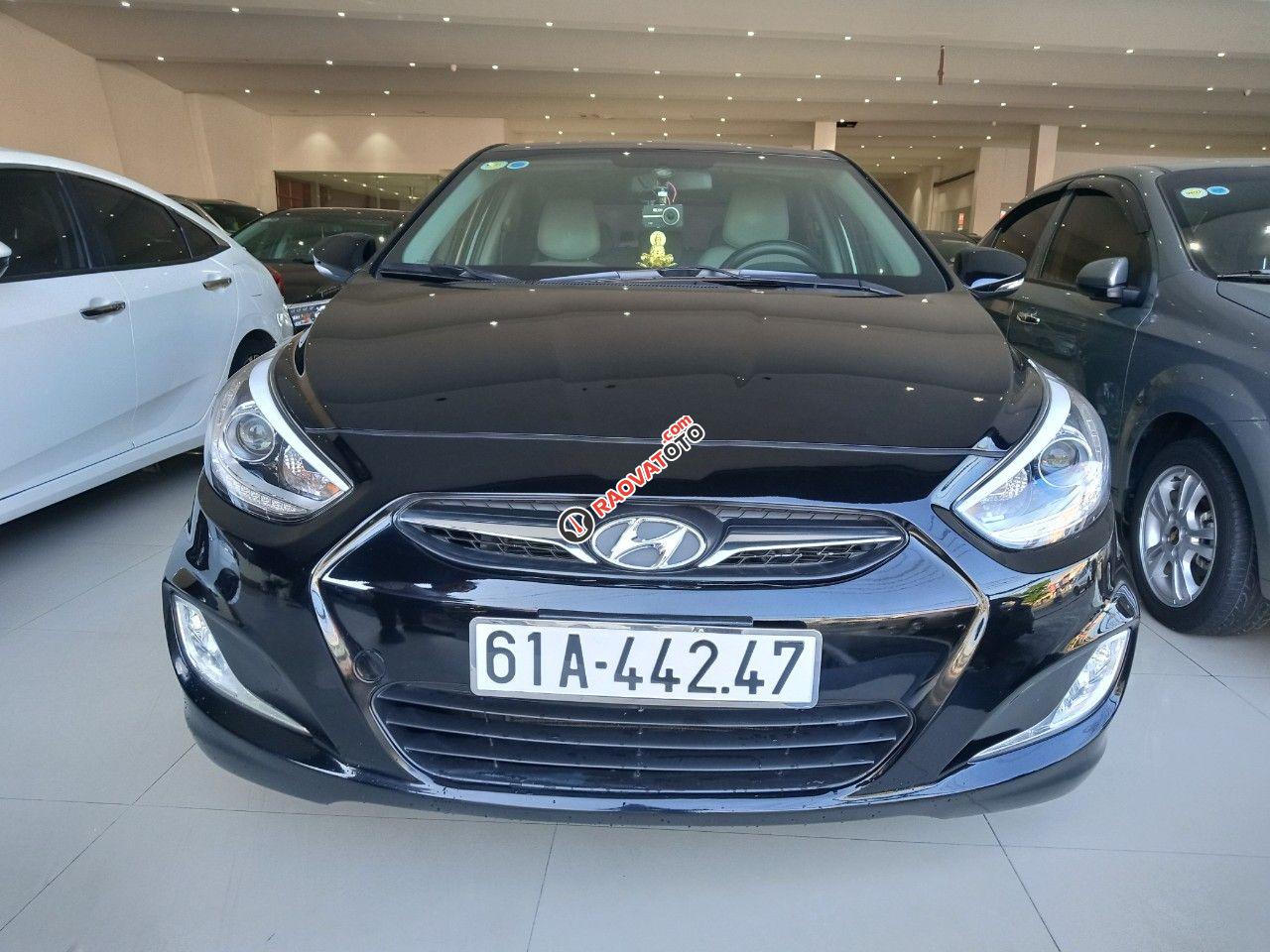 Bán gấp Hyundai Accent 1.4AT năm sản xuất 2013, màu đen, nhập khẩu-1