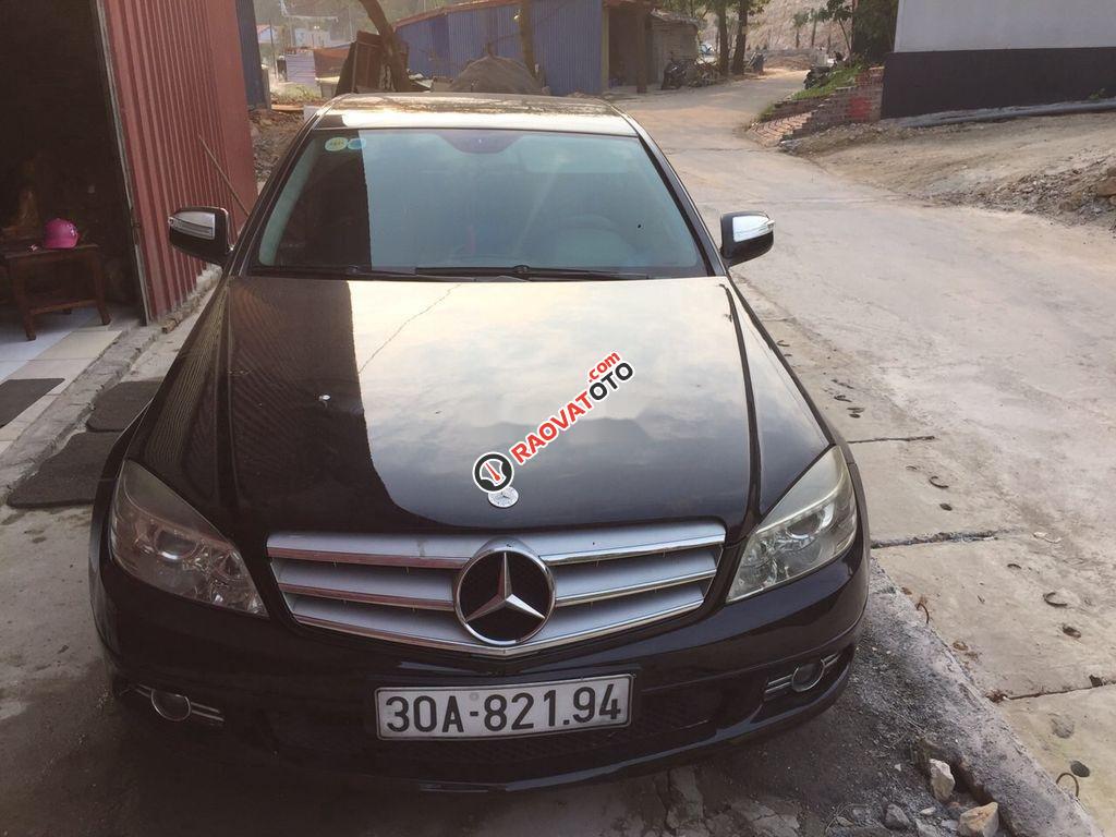 Cần bán lại xe Mercedes C200 sản xuất 2008, màu đen-2