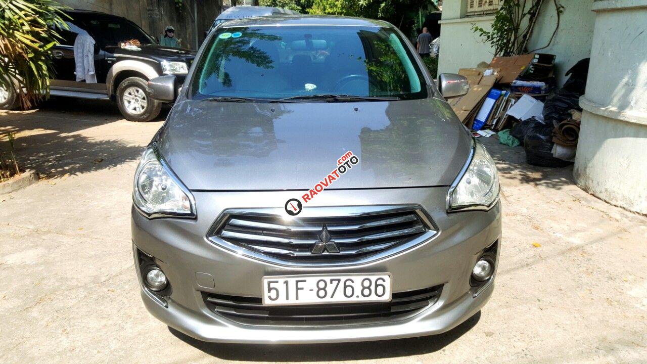 Cần bán lại xe Mitsubishi Attrage 1.2 CVT năm sản xuất 2017, màu xám, nhập khẩu-0