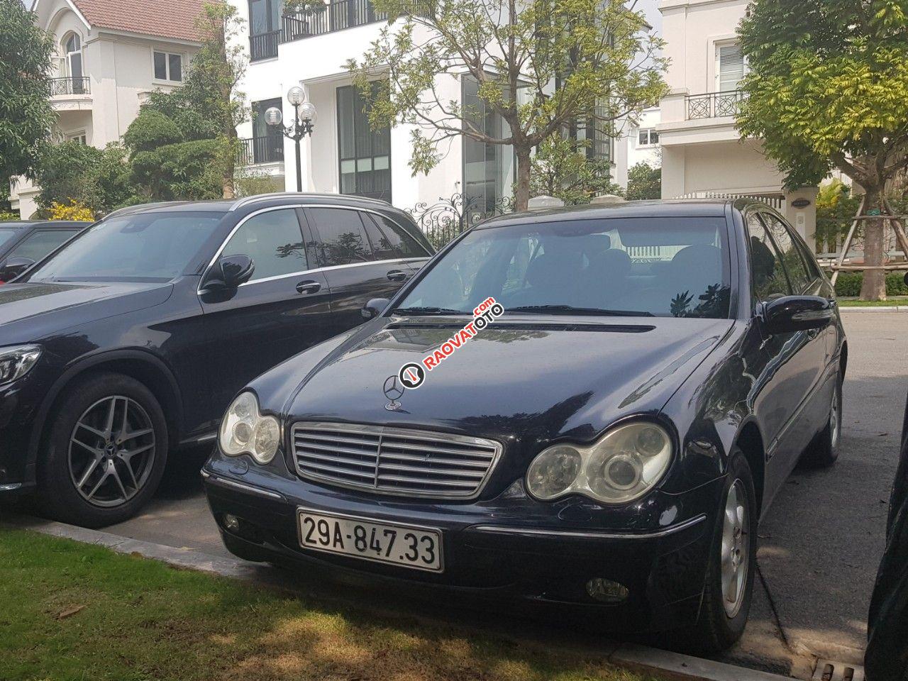 Bán Mercedes C200 sản xuất năm 2003, màu đen, giá rẻ-12