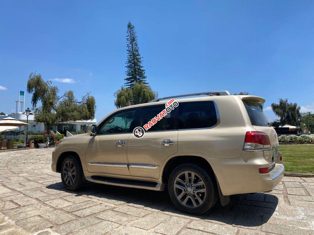 Bán xe Lexus LX 570 sản xuất năm 2008, màu vàng, xe nhập như mới-4