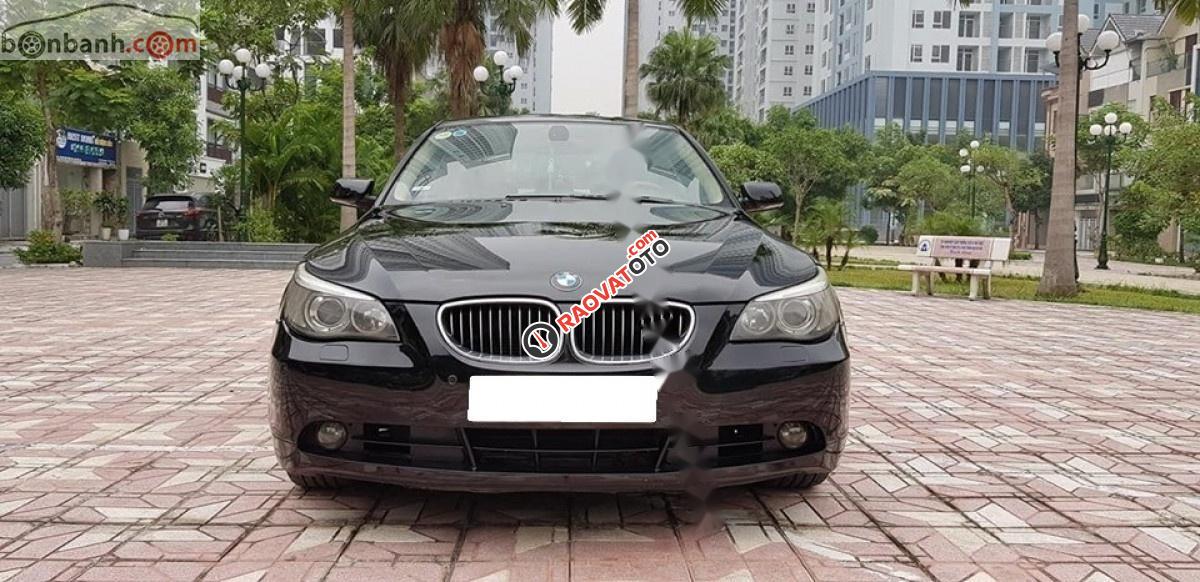 Cần bán BMW 525i đời 2007, màu đen, xe nhập  -0