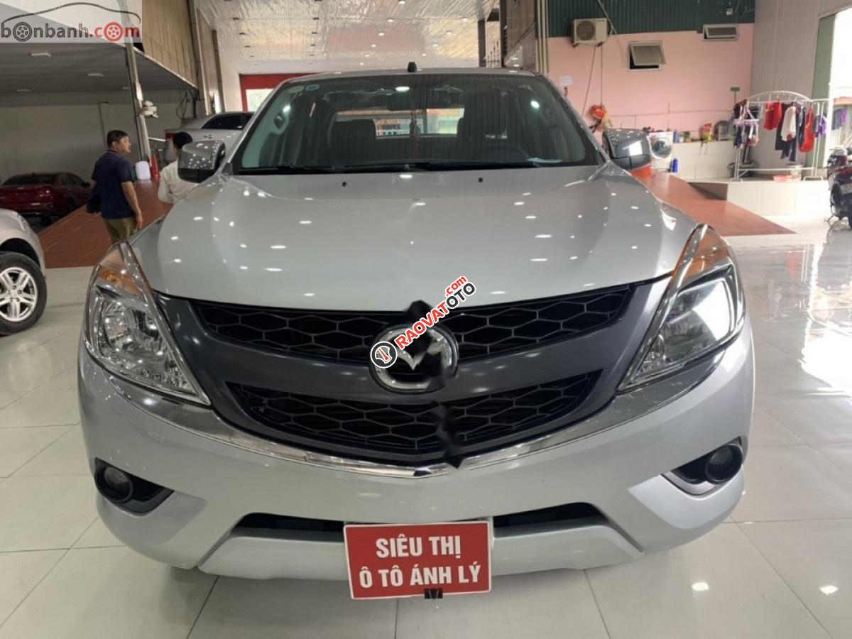 Bán Mazda BT 50 2.2L 4x4 MT đời 2015, màu bạc, xe nhập -1