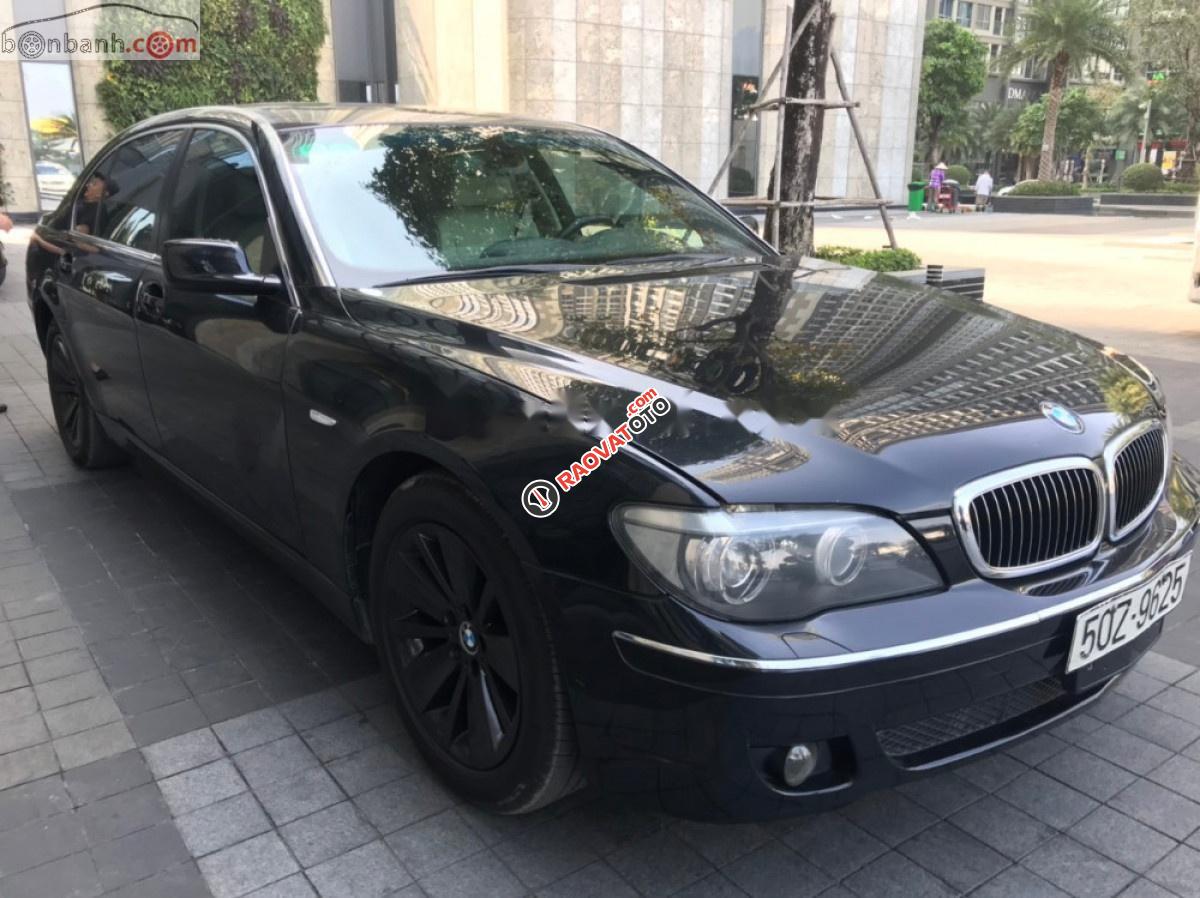 Xe BMW 7 Series 730Li năm sản xuất 2008, màu đen, xe nhập, giá tốt-0