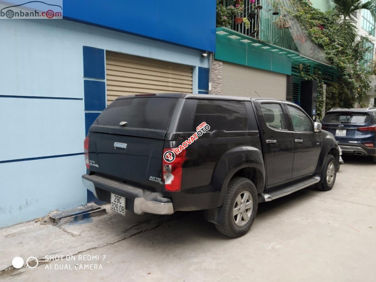 Bán Isuzu Dmax LS 3.0 4x2 MT 2014, màu đen, nhập khẩu  -4