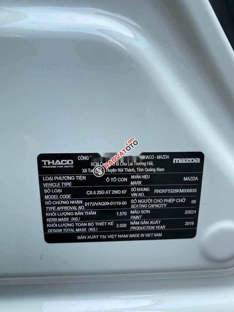 Cần bán Mazda CX 5 2.5 2019, màu trắng, chính chủ  -5