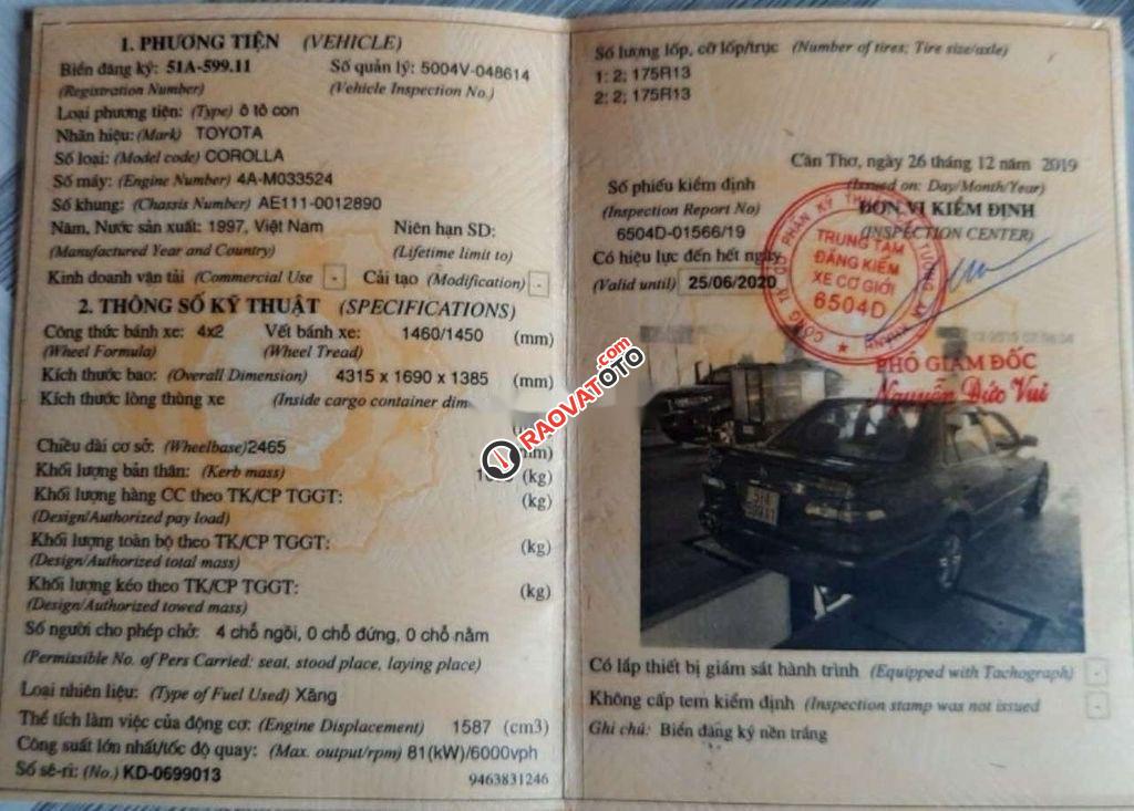 Bán ô tô Toyota Corolla đời 1997, màu xám -4