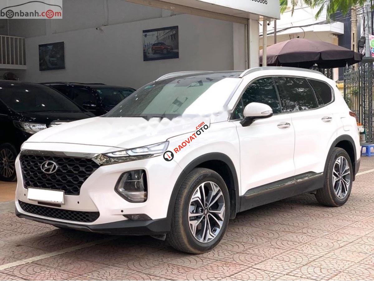 Cần bán xe Hyundai Santa Fe 2.4 Premium 2019, màu trắng như mới-2