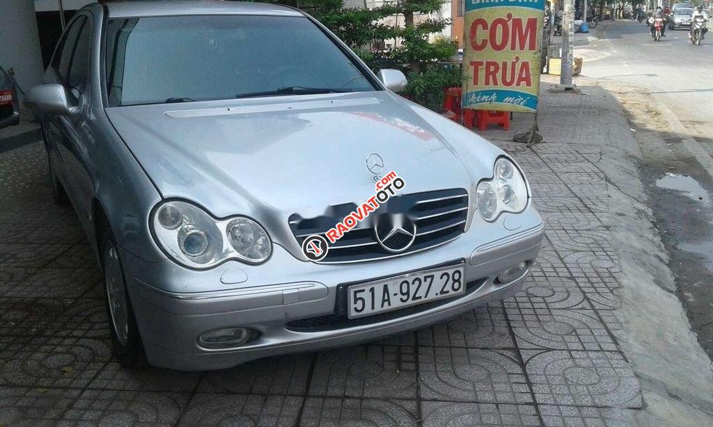 Cần bán gấp Mercedes C200 đời 2003, màu bạc, nhập khẩu  -5