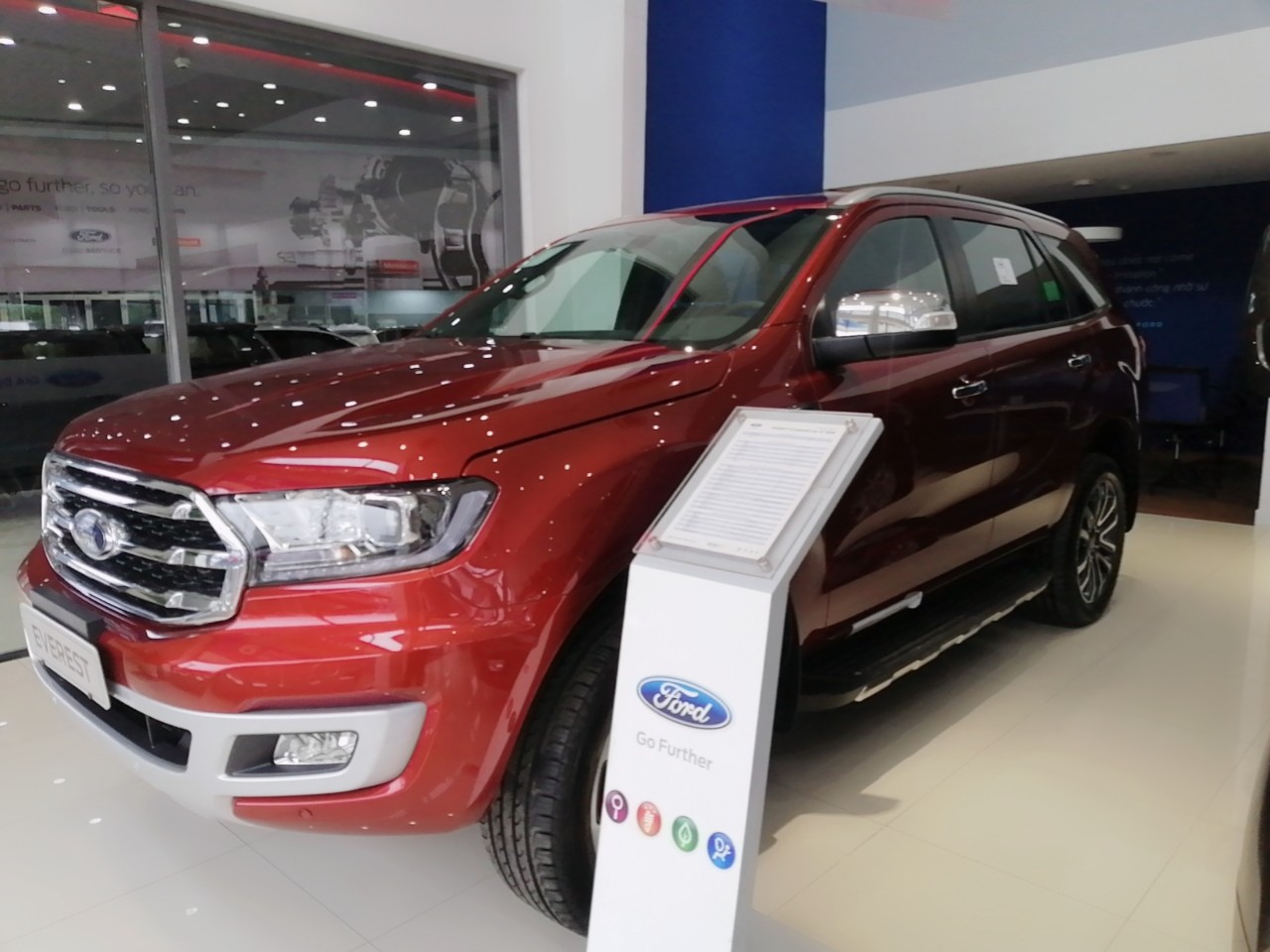 Cần bán Ford Everest Titanium 4x2 2020, màu đỏ, nhập khẩu-1