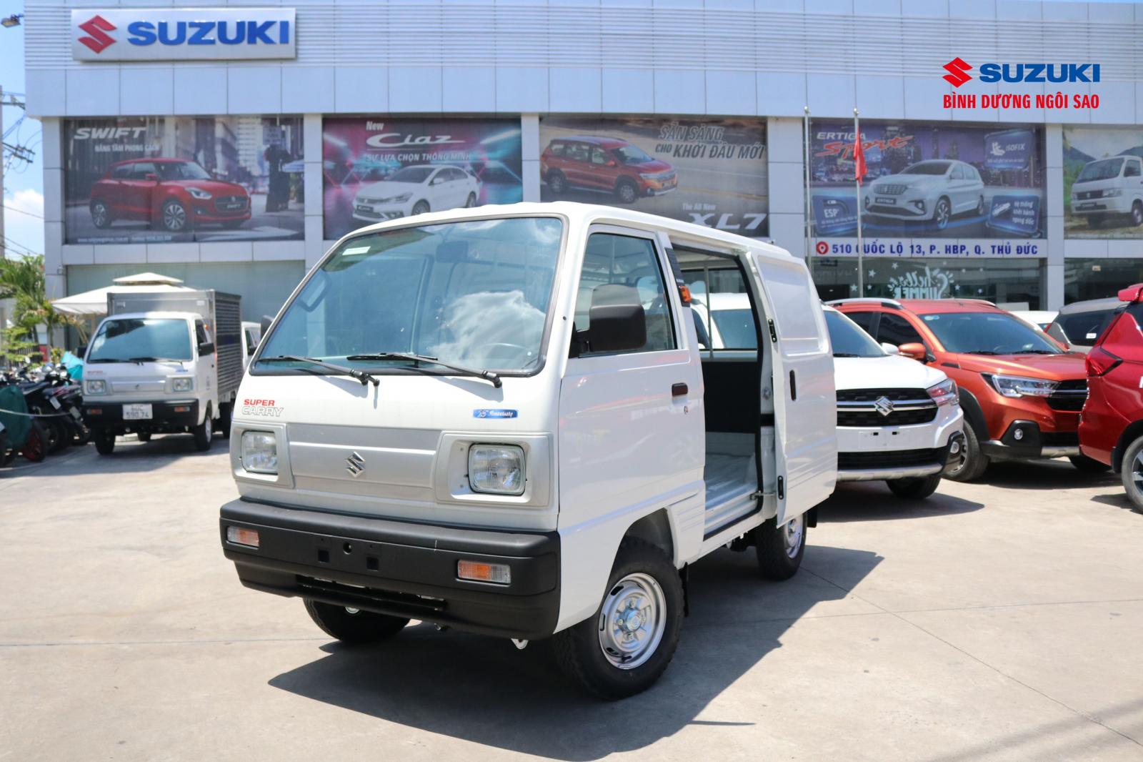 Bán ô tô Suzuki Blind Van đời 2021, màu trắng, giá 293tr-4