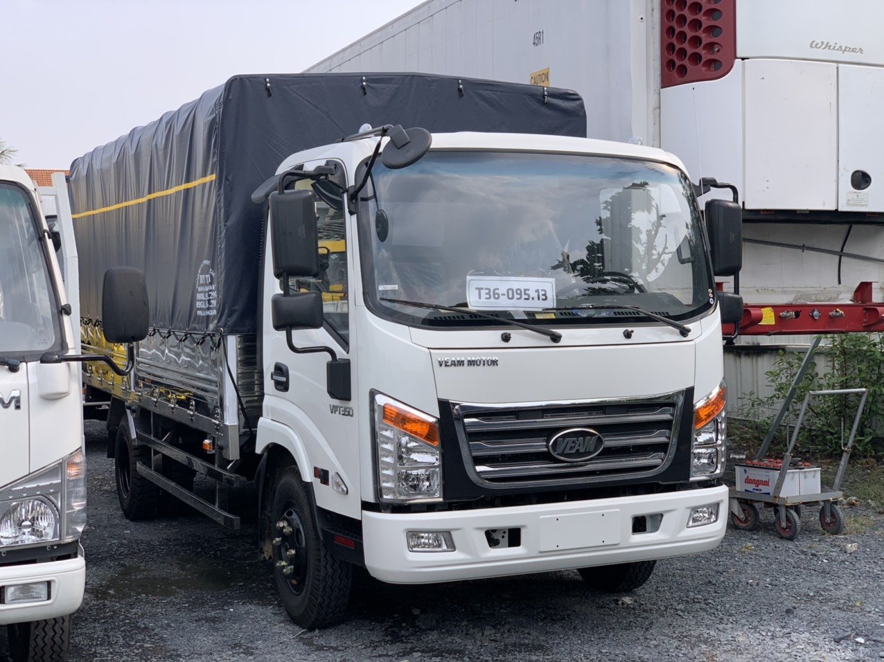 Đánh giá xe tải Veam 3T5 thùng bạt dài 4m8 mới nhất 2021 - Ngân hàng hỗ trợ vay đến 80% giá trị xe-0