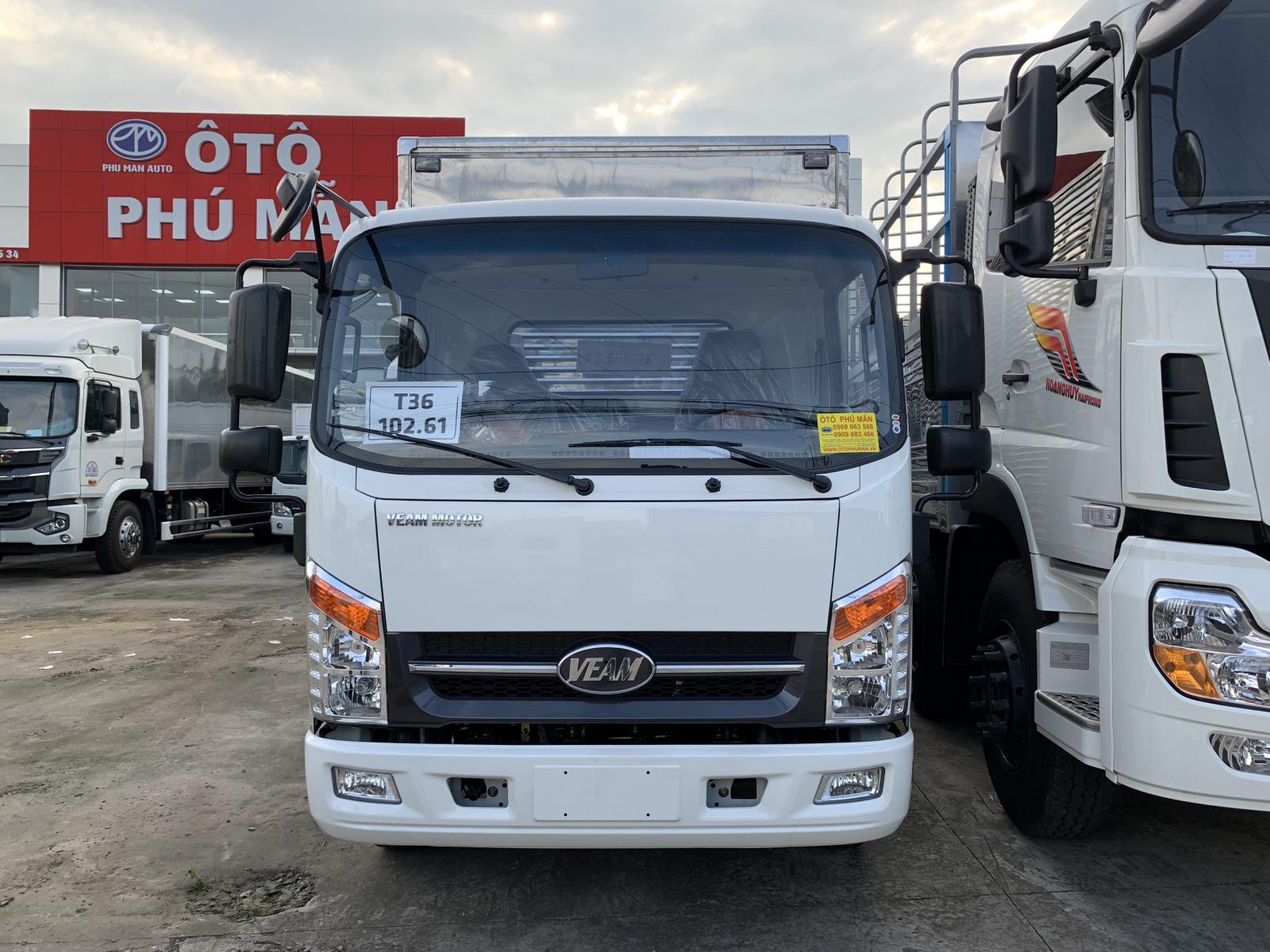 Giá xe tải Veam 1T9 thùng kín 6m động cơ Isuzu. Ngân hàng hỗ trợ đến 80% trả trước 130tr nhận xe ngay-0