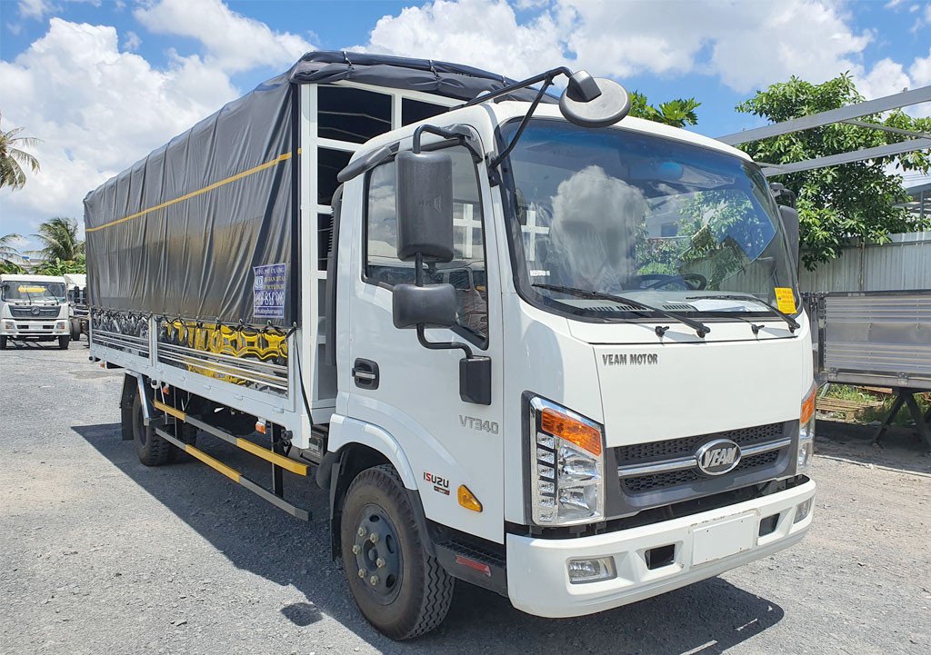 Giá xe tải VEAM 3T5 thùng kín 6m động cơ Isuzu. Ngân hàng hỗ trợ đến 80% trả trước 130tr nhận xe ngay-0