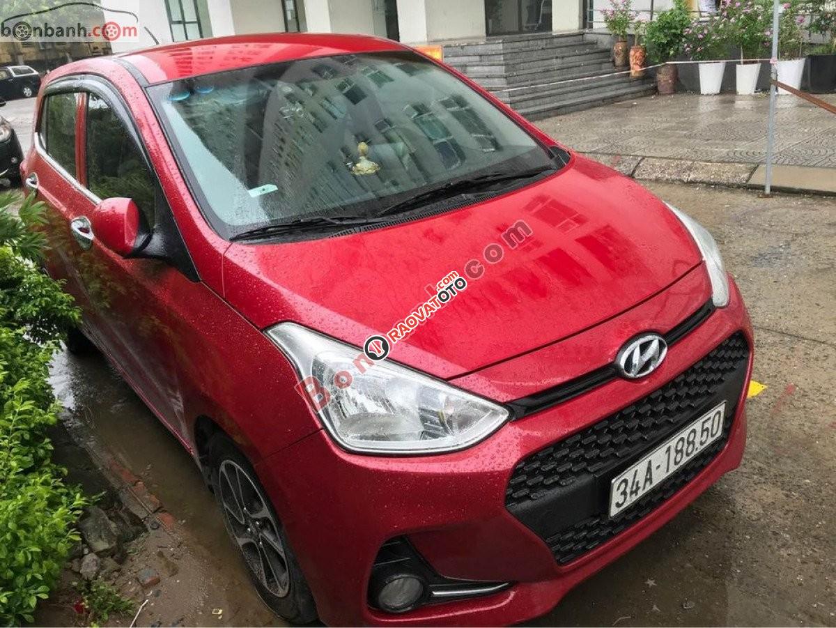 Bán Hyundai Grand i10 1.0 MT sản xuất năm 2017, màu đỏ xe gia đình, giá tốt-4
