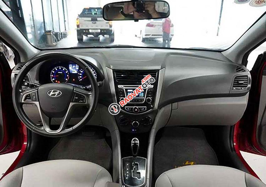 Bán Hyundai Accent 1.4 AT đời 2015, màu đỏ, nhập khẩu nguyên chiếc, 415tr-0