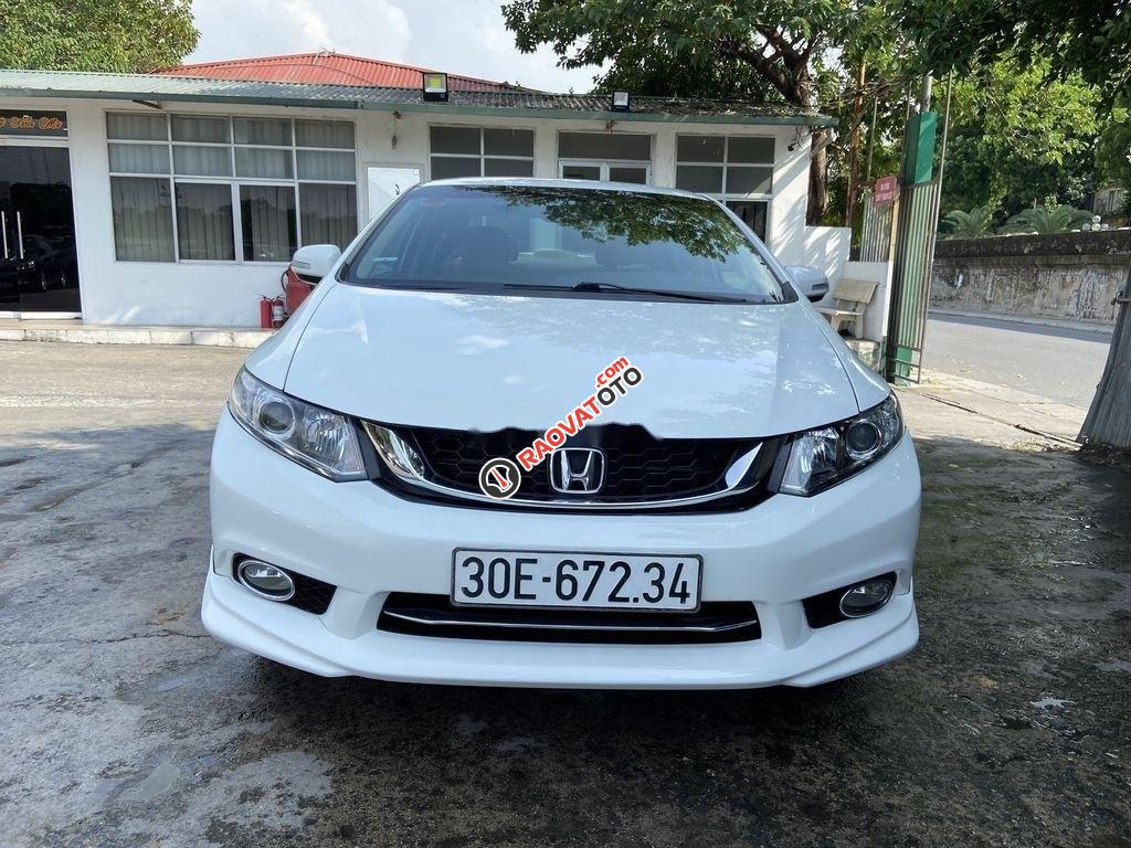 Cần bán gấp Honda Civic 1.8AT 2016, màu trắng, 485 triệu-0