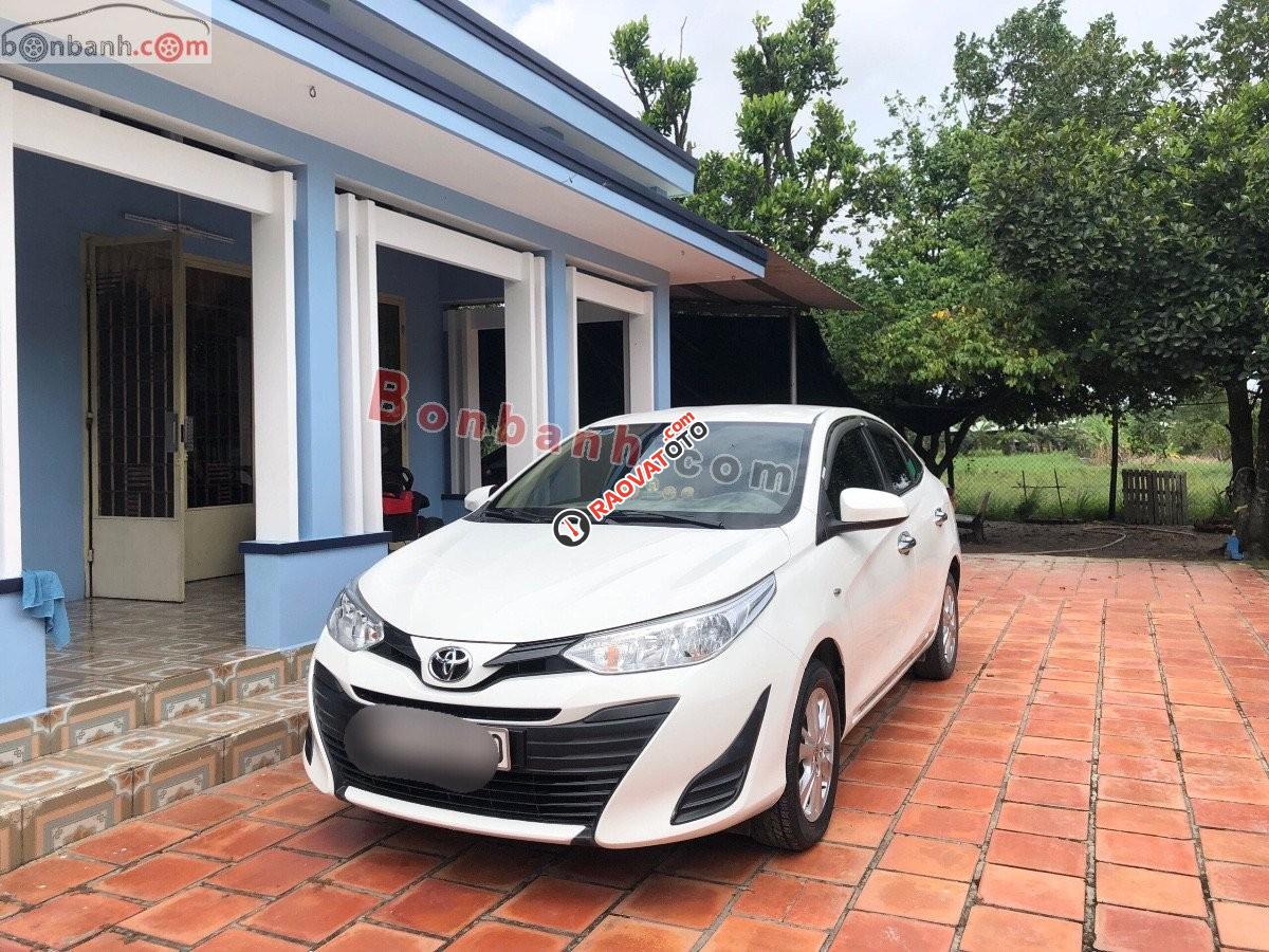 Xe Toyota Vios 1.5E MT sản xuất 2019, màu trắng còn mới-0